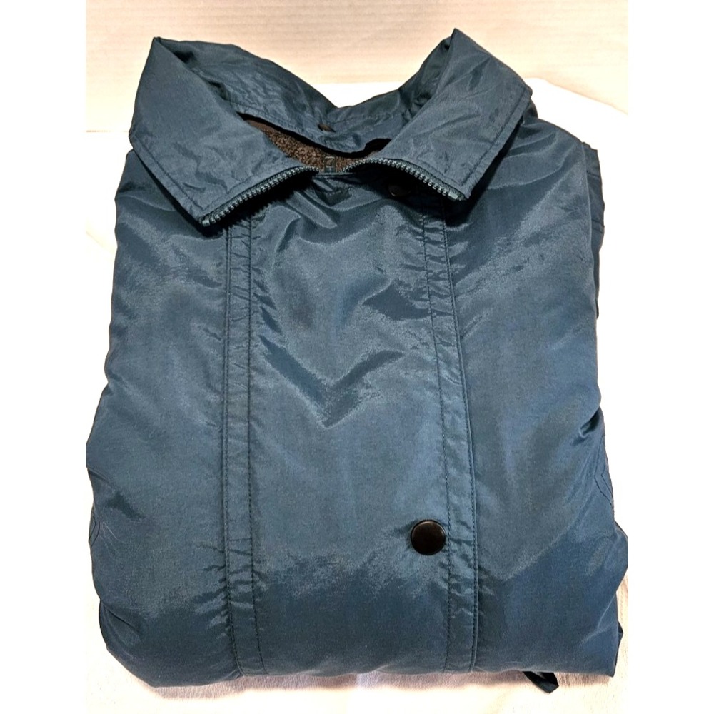 Hunters Run Women's 2X Green All-Weather Coat Zip/Snap Closure Zip-in Lining